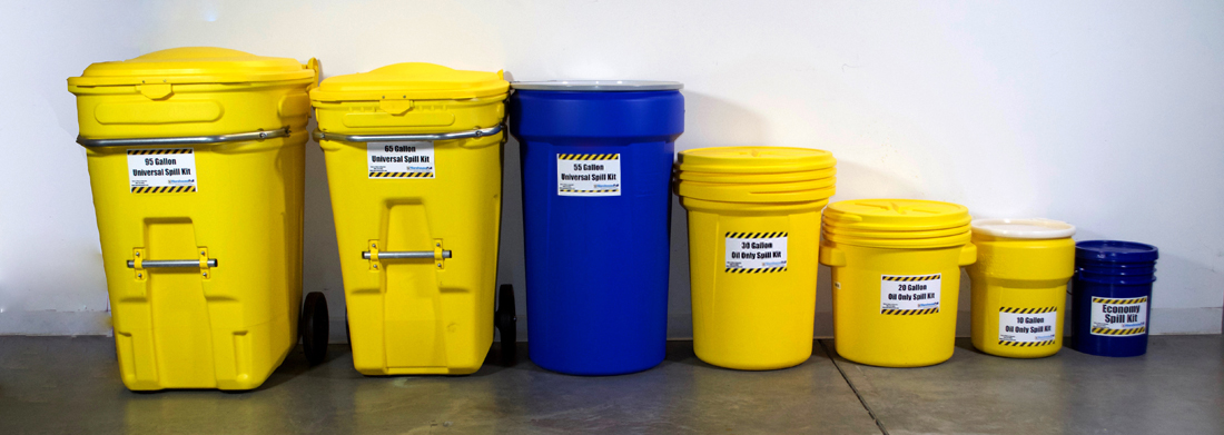 Spill Kits come ins a wide range of sizes